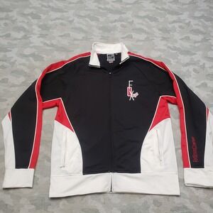 Vintage Fox Jacket Mens Large Black Y2k Full Zip Racing Lightweight Motocross
